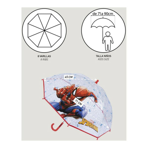 Umbrella Spiderman 2400000615 Blue (Ø 71 cm)