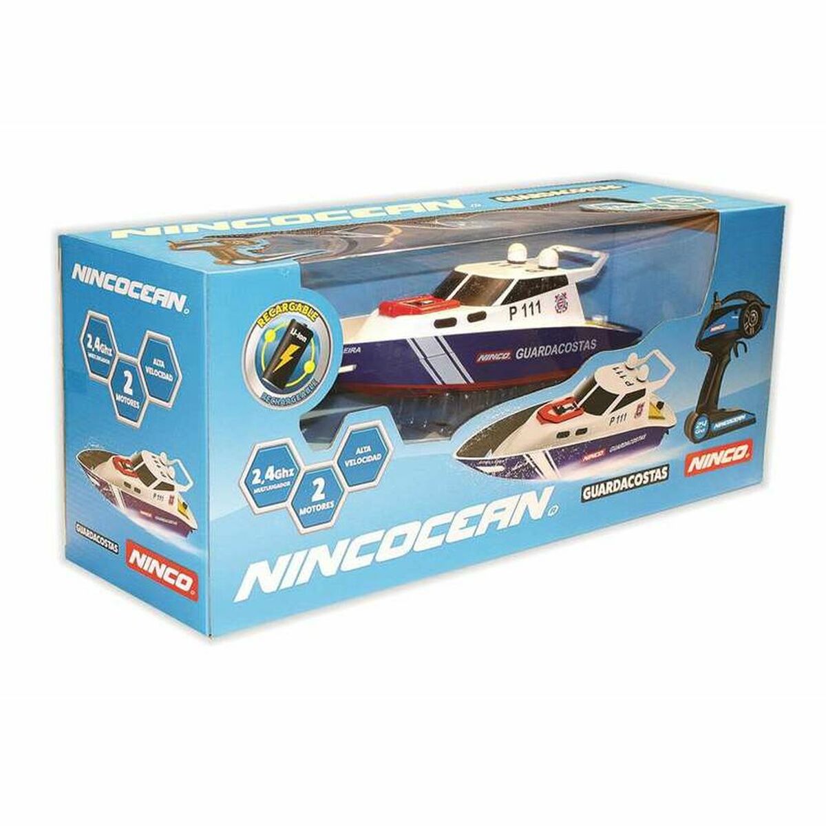 Coche Teledirigido Ninco Dual Police - Con Luces Y Sonido, Realiza Giros 360°, Para Niños A Partir De 6 Años