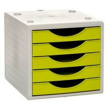 Modular Filing Cabinet Archivo 2000 ArchivoTec 5 drawers Light Green 34 x 27 x 26 cm