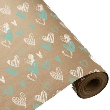 Gift Wrap Wonder Wrapper Roll 70 m Hearts