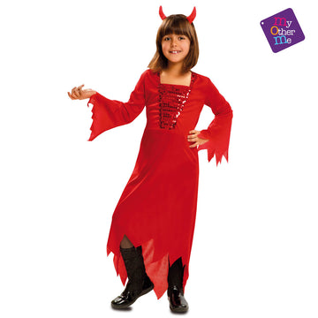Costume for Children My Other Me Female Demon Red 5-6 Years (2 Pieces)