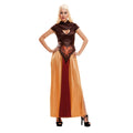 Costume for Adults My Other Me Queen Female Warrior Brown S