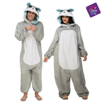 Costume for Adults My Other Me Wolf White Grey