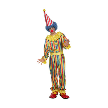 Costume for Adults My Other Me Stripes Male Clown M/L (3 Pieces)