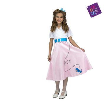 Costume for Children My Other Me Pink Lady 7-9 Years Skirt (3 Pieces)