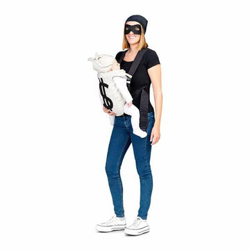 Costume for Adults My Other Me Newborn Thief 3 Pieces Black