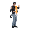 Costume for Adults My Other Me Newborn Pumpkin Cat Black Orange (5 Pieces)