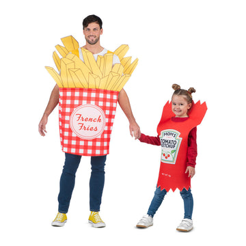 Costume for Adults My Other Me Fried Potatoes (chips) Ketchup One size