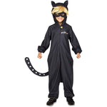 Costume for Children Black 10-12 Years Cat