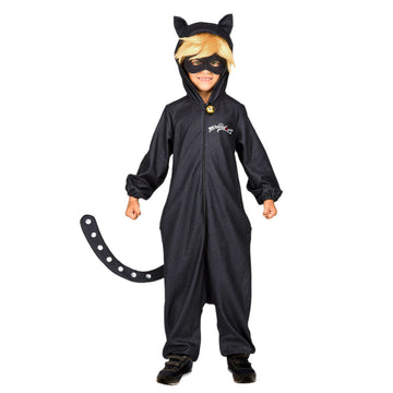 Costume for Children My Other Me Cat Noir Black 10-12 Years (5 Pieces)