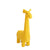 Fluffy toy Crochetts AMIGURUMIS MAXI Yellow Giraffe 90 x 128 x 33 cm