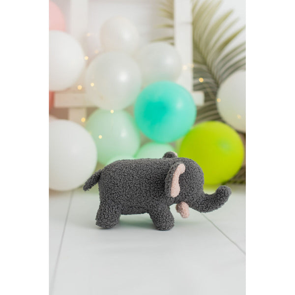 Fluffy toy Crochetts Bebe Green Elephant 27 x 13 x 11 cm 2 Pieces