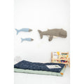 Fluffy toy Crochetts Blue Whale Fish 29 x 84 x 14 cm 3 Pieces