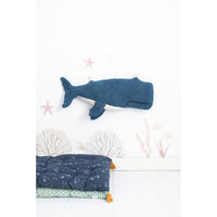 Fluffy toy Crochetts OCÉANO Blue Whale Fish 29 x 84 x 14 cm 3 Pieces