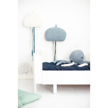 Fluffy toy Crochetts Blue White Octopus Jellyfish 40 x 95 x 8 cm 3 Pieces
