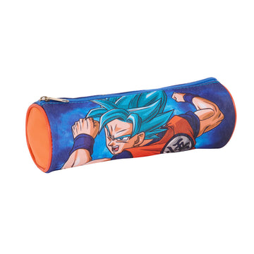 Cylindrical School Case Dragon Ball Blue Orange 23 x 8 x 8 cm