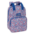 School Bag Nait Nait Flores coimbra azul Blue 20 x 28 x 8 cm