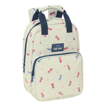 School Bag Nait Nait Coches Beige 20 x 28 x 8 cm