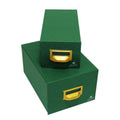 Refillable storage binder Mariola GELTEX Green Cardboard 12,5 x 9,5 x 25 cm