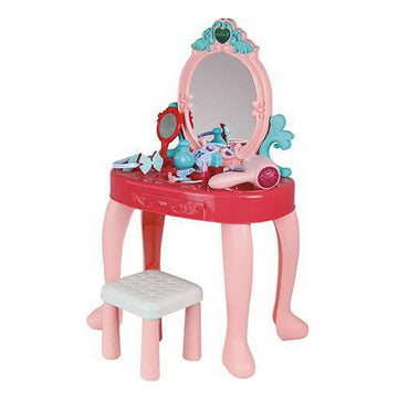 Dressing Table with Stool Mirror Accessories 45 x 45 x 10 cm