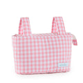 Organizer bag for baby stroller Mi bollito Pink Gingham 15 x 18 x 45 cm