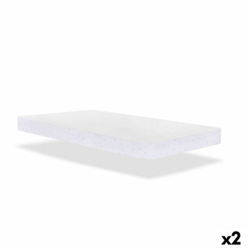 Cot mattress cover Mi bollito White 1 x 70 x 140 cm Impermeable 2 Units