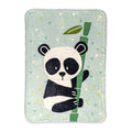 Blanket HappyFriday Moshi Moshi Panda Garden Blue Multicolour Microfibre 110 x 140 cm