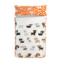 Quilt Cover without Filling HappyFriday Mr Fox Dogs Multicolour 90 x 200 cm