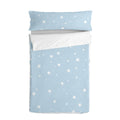 Quilted Zipper Bedding HappyFriday Basic Little Star Blue 105 x 200 cm