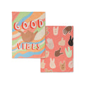 Kitchen Cloth HappyFriday Aware Good Vibes Multicolour 70 x 50 cm (2 Units)