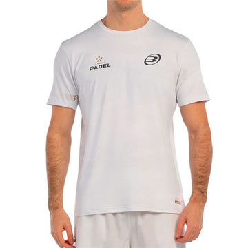 Men’s Short Sleeve T-Shirt Bullpadel Bizme 012 White Padel