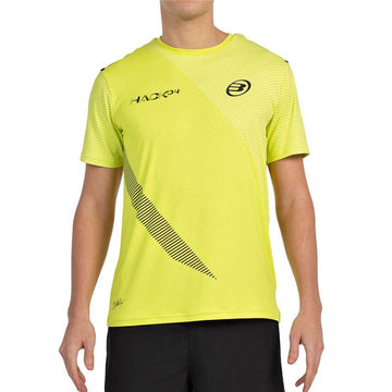 Men’s Short Sleeve T-Shirt Bullpadel Paquito 25V Yellow Padel