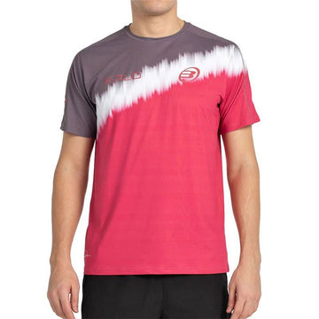 Men’s Short Sleeve T-Shirt Bullpadel Dinenno 25I 777 Fuchsia Padel