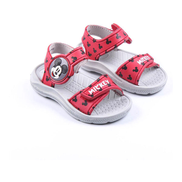 Beach Sandals Mickey Mouse Red