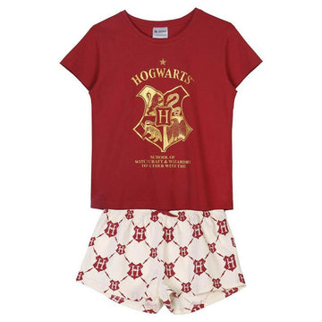 Summer Pyjama Harry Potter Red Lady Dark Red