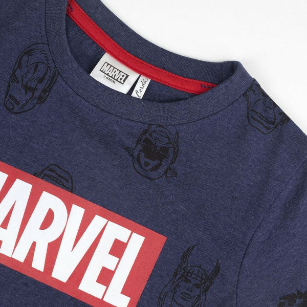 Child's Short Sleeve T-Shirt Marvel Dark blue