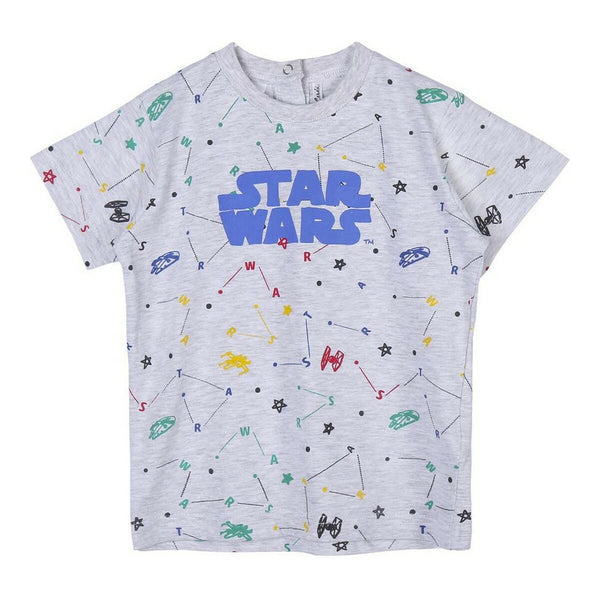 Child's Short Sleeve T-Shirt Star Wars Grey 2 Units