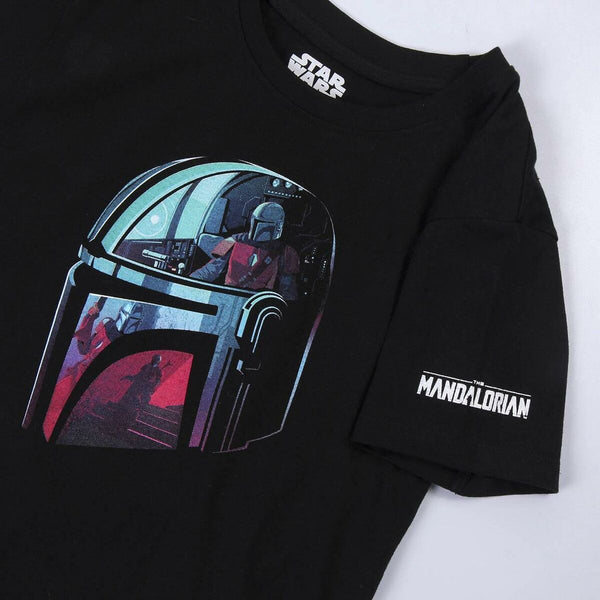 Child's Short Sleeve T-Shirt The Mandalorian Black