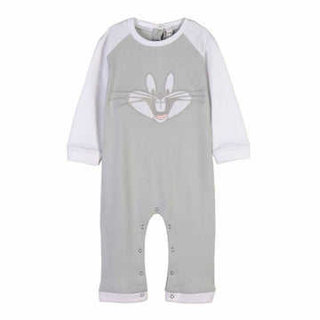 Baby's Long-sleeved Romper Suit Looney Tunes Grey