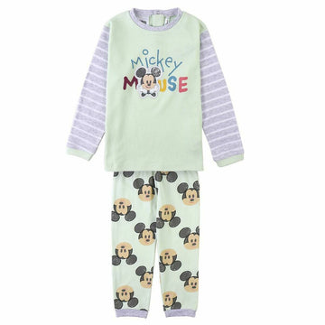 Children's Pyjama Mickey Mouse Pink Green Grey