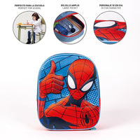 3D Child bag Spider-Man Red Blue 25 x 31 x 10 cm