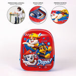 3D Child bag The Paw Patrol Red 25 x 31 x 10 cm