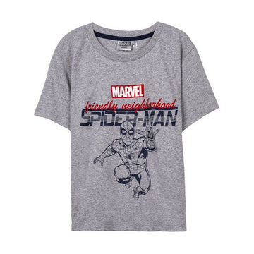 Short Sleeve T-Shirt Spider-Man Grey Children's