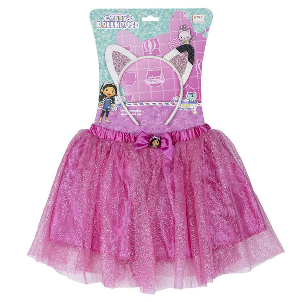 Skirt Gabby's Dollhouse Pink Headband Tutu 2 Pieces