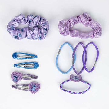 Hair accessories Stitch Blue Purple 10 Pieces