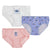 Pack of Girls Knickers Stitch 3 Pieces Multicolour