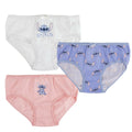 Pack of Girls Knickers Stitch 3 Pieces Multicolour