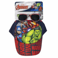 Set of cap and sunglasses The Avengers 2 Pieces Children's