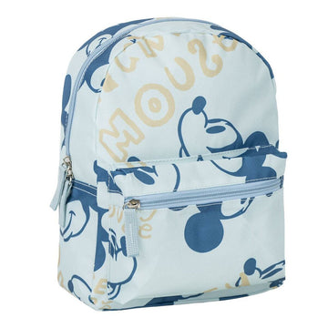 School Bag Mickey Mouse Blue 22 x 27 x 9 cm