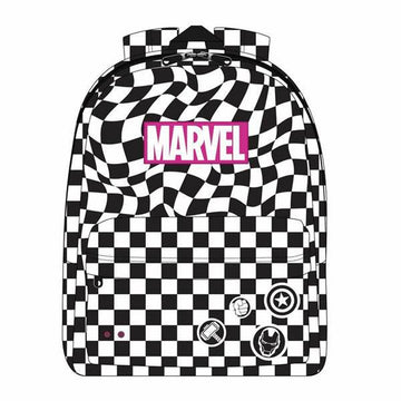 School Bag Marvel Black 32 x 12 x 42 cm